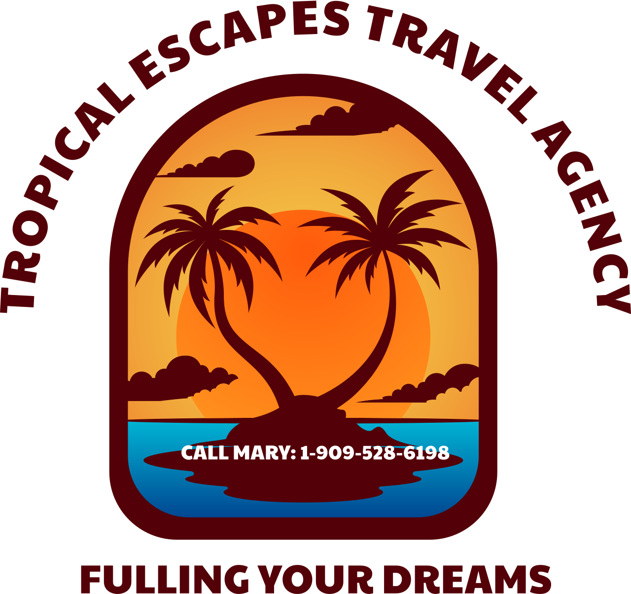 TROPICAL ESCAPES TRAVEL AGENCY's logo