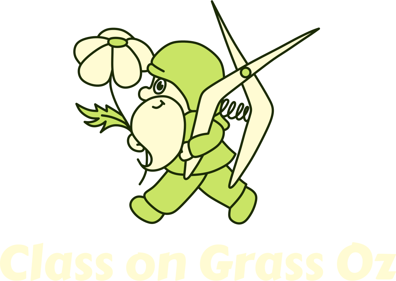Class on Grass Oz's logo