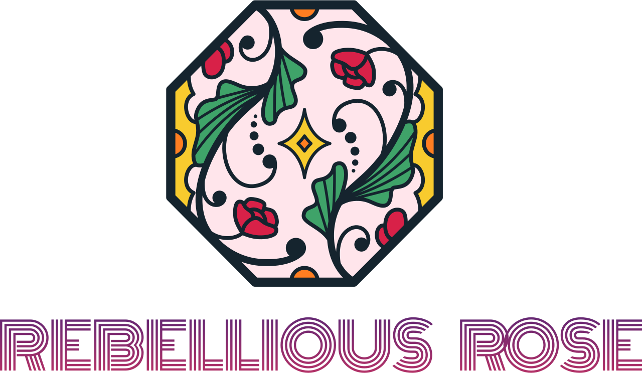 Rebellious     Rose's logo