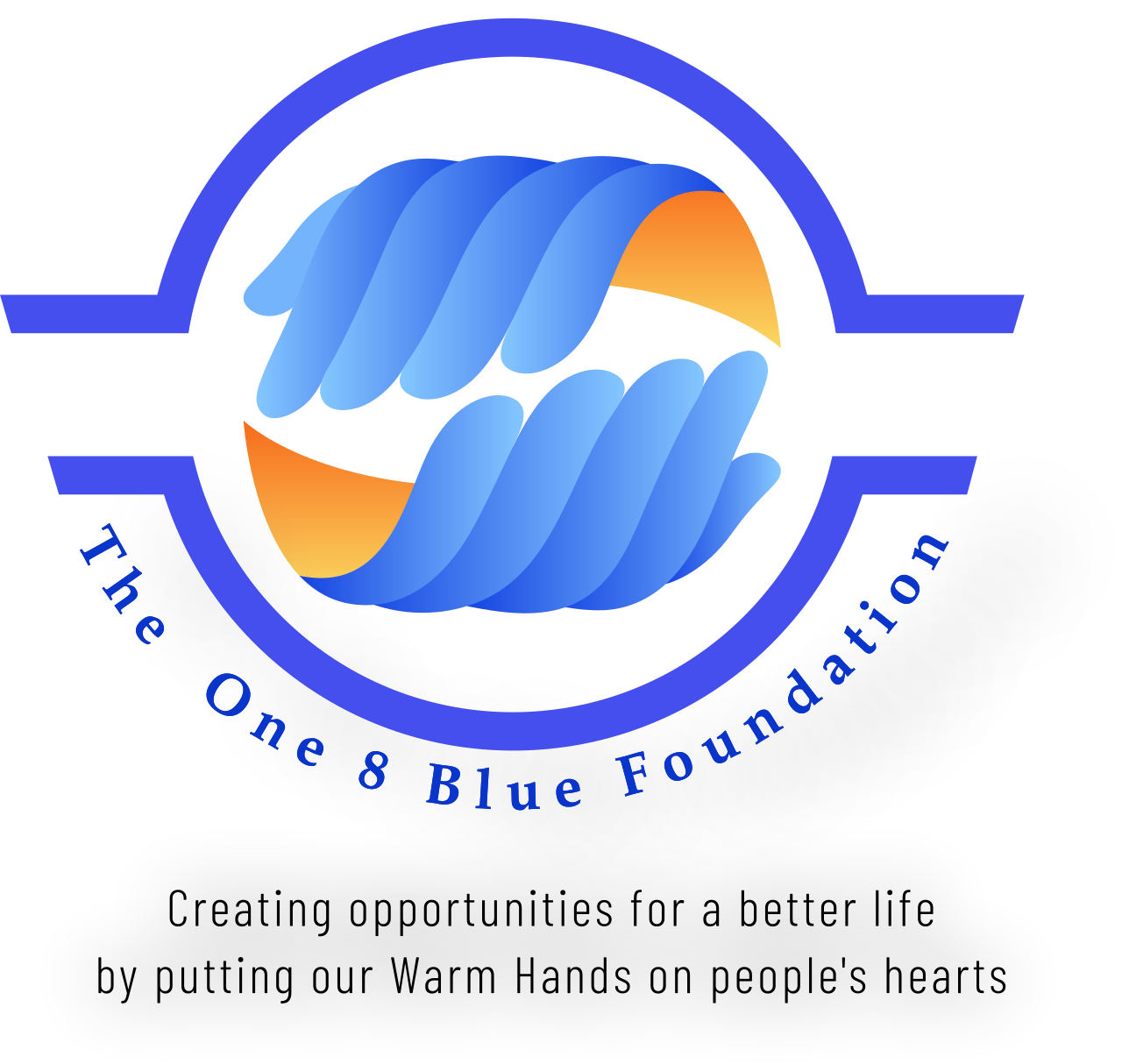 The  One 8 Blue Foundation's logo