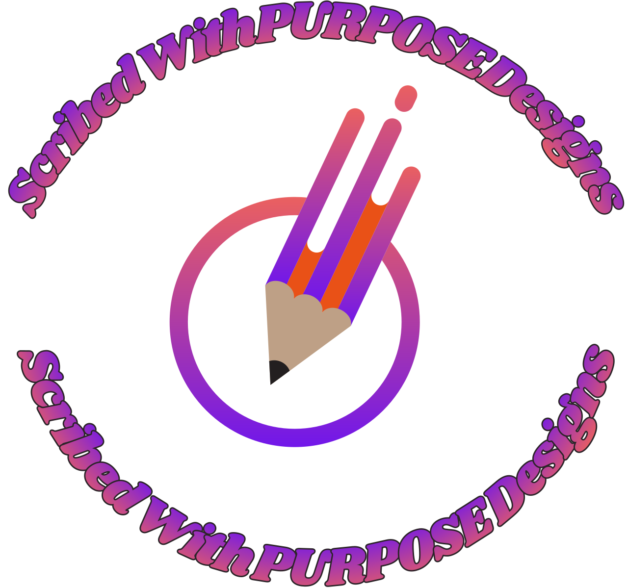 Scribed With PURPOSE Designs's logo