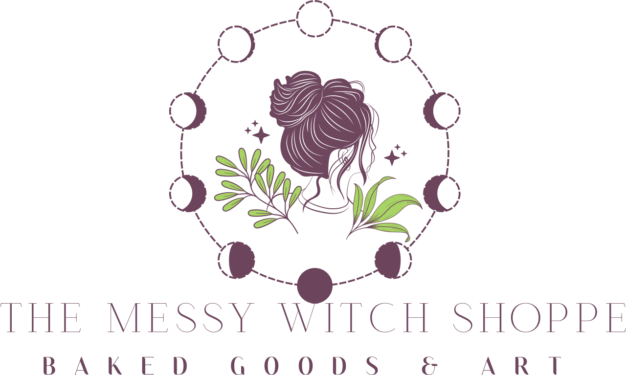 The messy witch shoppe's logo