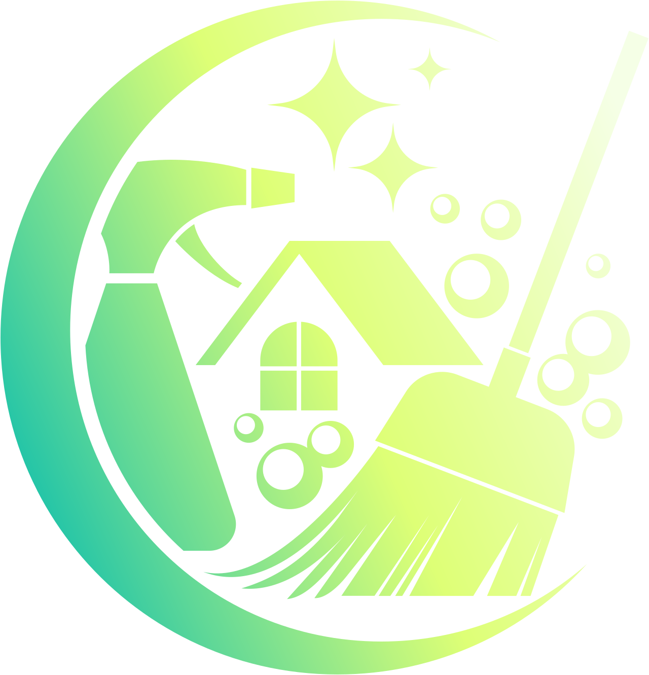Old school cleaning 's logo