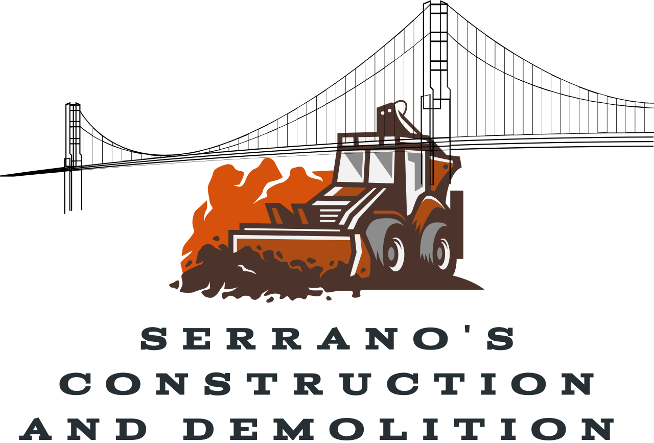 SErrano's
 construction 
and demolition 's logo