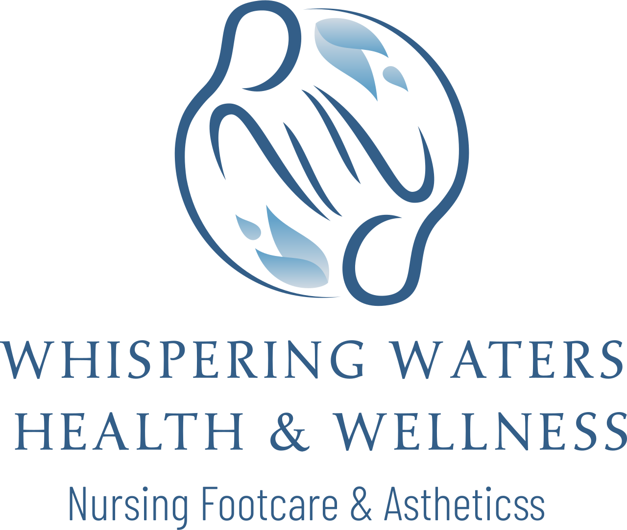 Whispering Waters 
Health & Wellness's logo