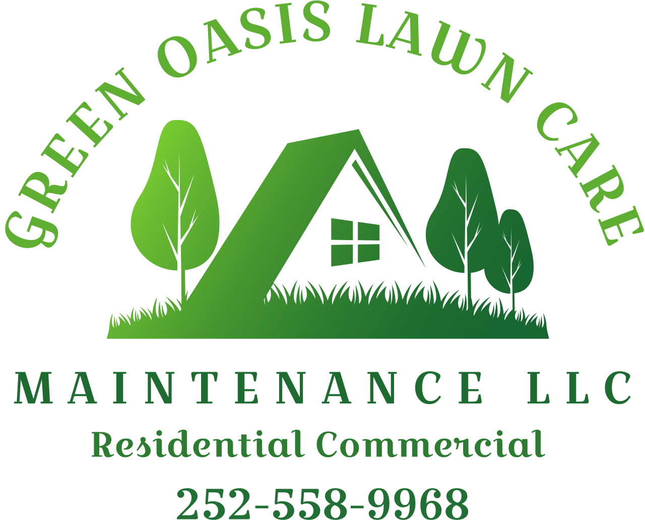 green oasis lawn care 's logo