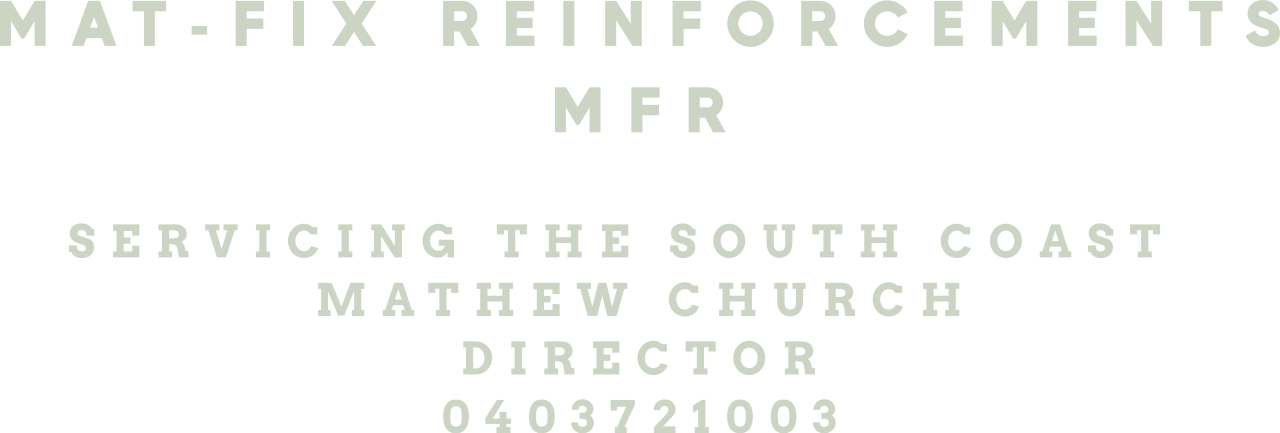 Mat-Fix Reinforcements
MFR's logo