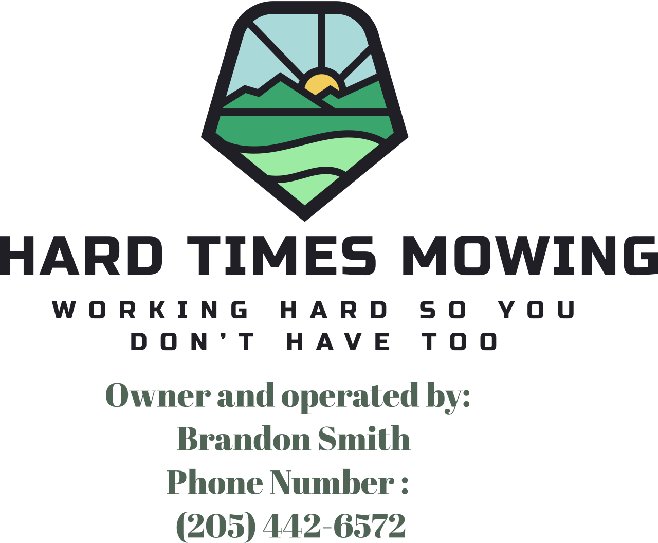  Hard Times Mowing 's logo