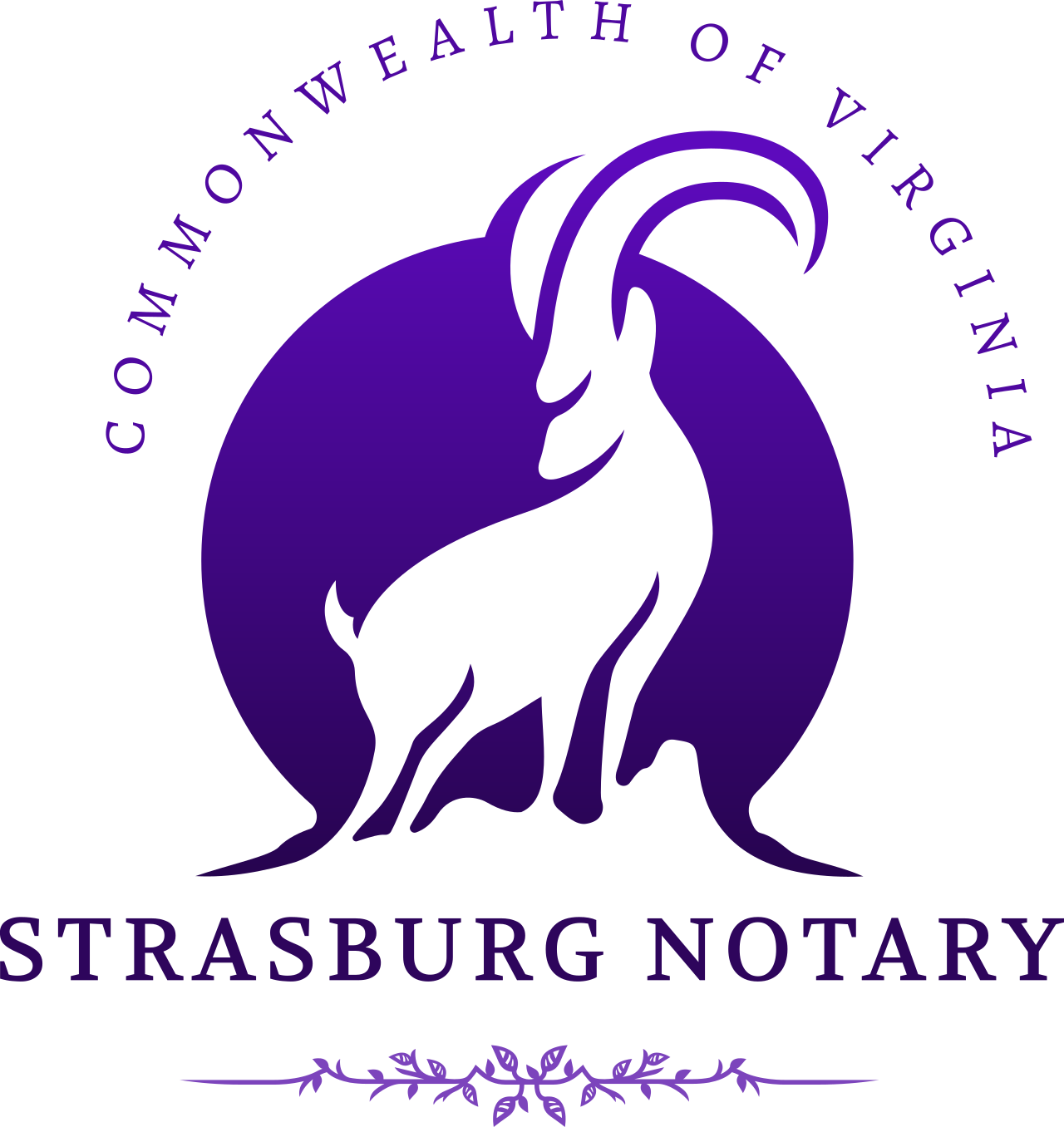 strasburg notary's logo