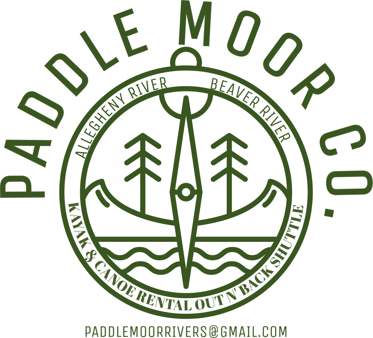 PADDLE MOOR CO.  Kayaking and Camping's logo