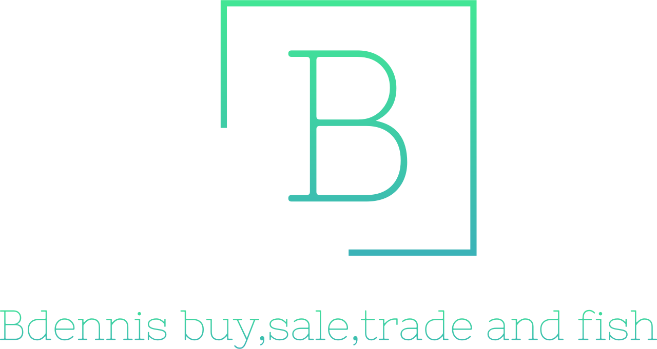 Bdennis buy,sale,trade and fish's logo