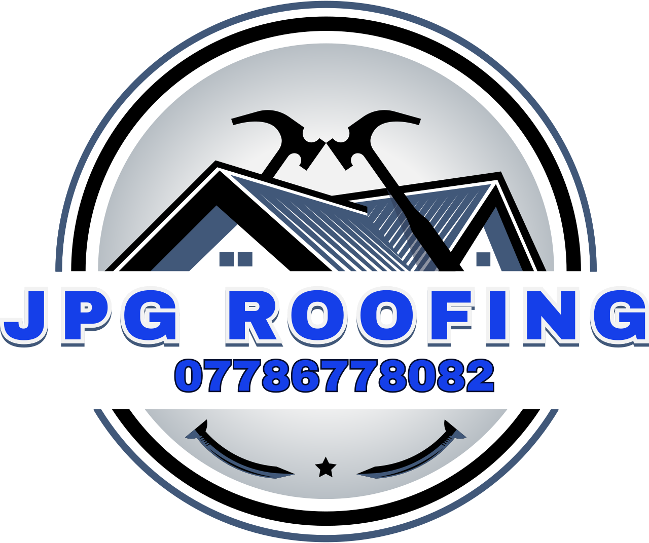 Jpg roofing's logo
