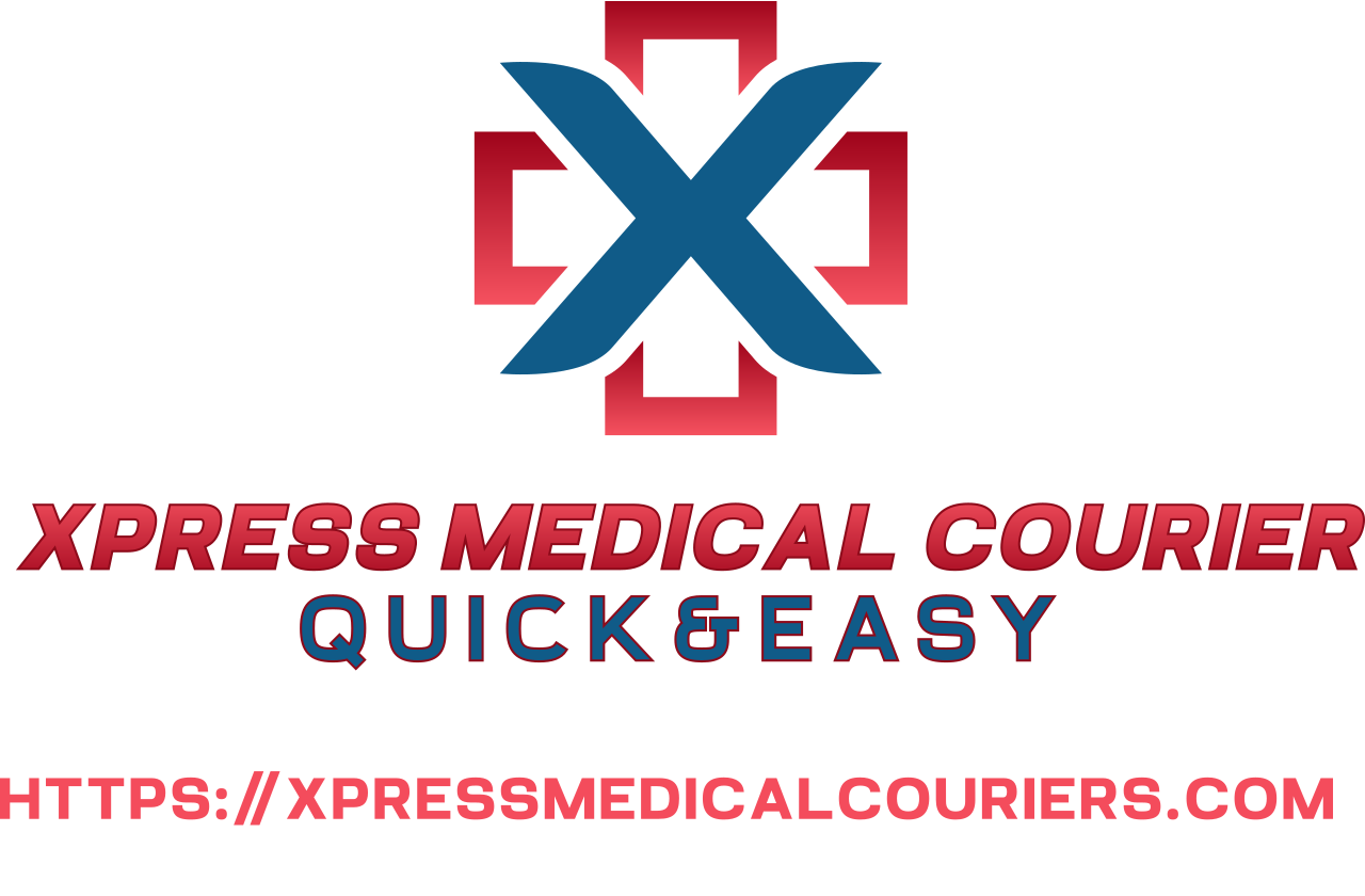 xpress medical courier 's logo