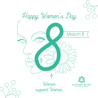 Women's Day Support Instagram post Image Preview