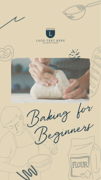 Beginner Baking Class YouTube Short Design