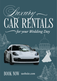 Luxury Wedding Car Rental Poster Image Preview