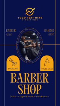 Rustic Barber Shop Instagram reel Image Preview