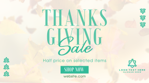 Thanksgiving Leaves Sale YouTube Video Image Preview