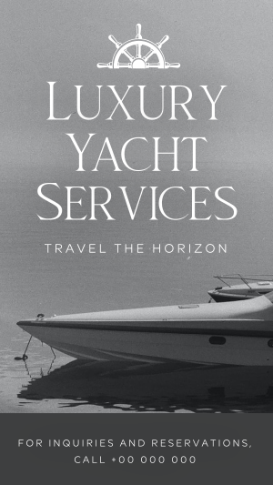 Luxury Yacht Services Instagram story Image Preview