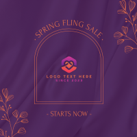 Spring Fling Sale Instagram Post Design