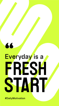 Fresh Start YouTube Short Image Preview