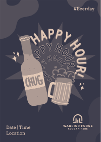 Happy Hour Drinks Poster Image Preview