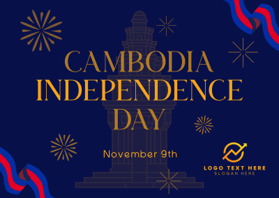 Cambodia Independence Festival Postcard Image Preview