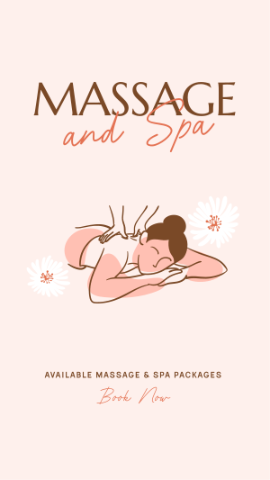 Serene Massage Facebook story Image Preview