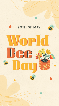 Happy Bee Day Instagram Reel Design