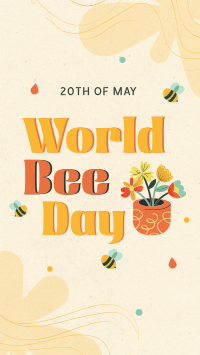 Happy Bee Day Instagram reel Image Preview