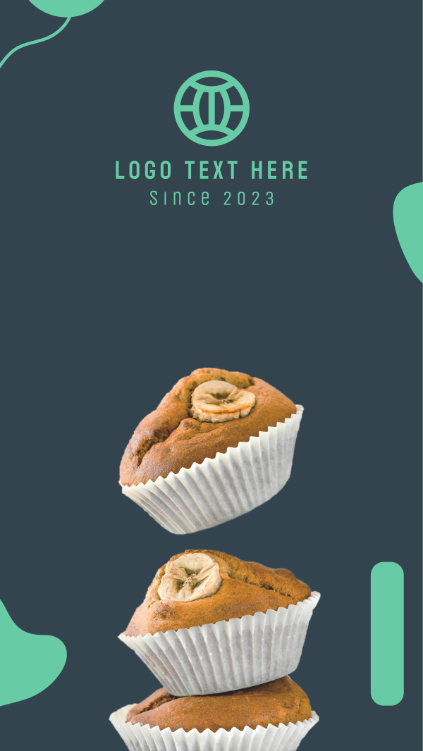 Keto Banana Muffins Facebook Story Design Image Preview