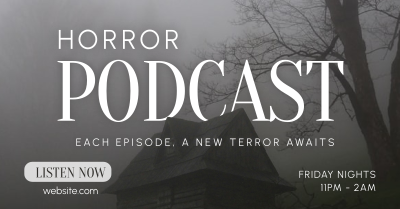 Horror Podcast Facebook ad Image Preview