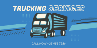 Truck Delivery Services Twitter Post Design