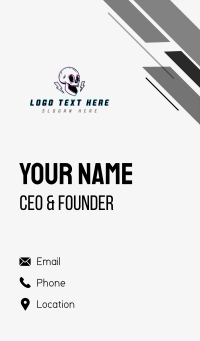 Neon Skull Gaming Business Card Design