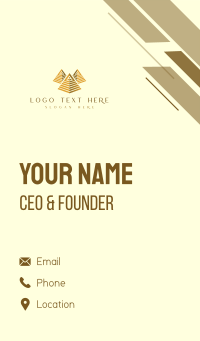 Pyramid Triangle Architecture Business Card Design