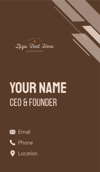 Hipster Cursive Wordmark Business Card Design