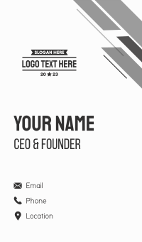 Masculine Text Wordmark  Business Card Design