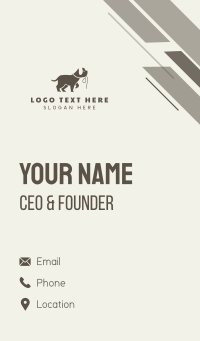 Animal Dog Leash Business Card Design