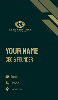 Royal Premium Shield Business Card Design