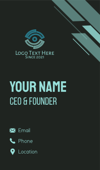 Eye Security Camera Business Card Design