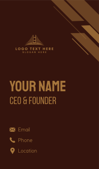 Gold Bridge Infrastructure Business Card Design