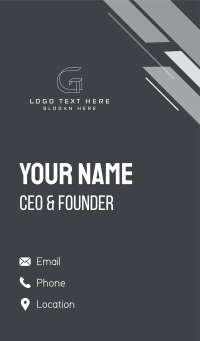 Geometric Builder Architect Business Card Design