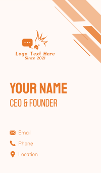 Cockatoo Messaging App  Business Card Design