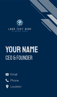 Power Lightning Electricity Business Card Design