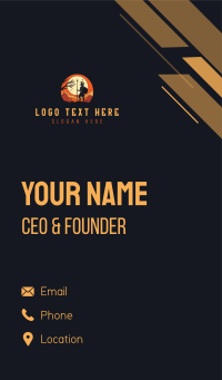 Spartan Fighter Warrior Business Card Design