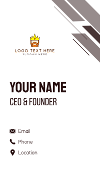 Royal King Character Business Card Design