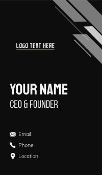 Corporate Business Wordmark Business Card Design