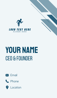 Fast Lightning Human Business Card Design