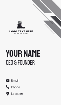 Modern Rain Boots Business Card Design