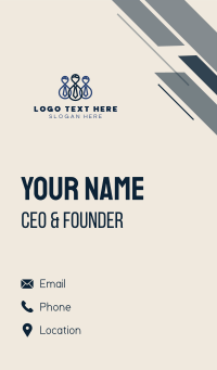 Corporate Employee Recruitment Business Card Design